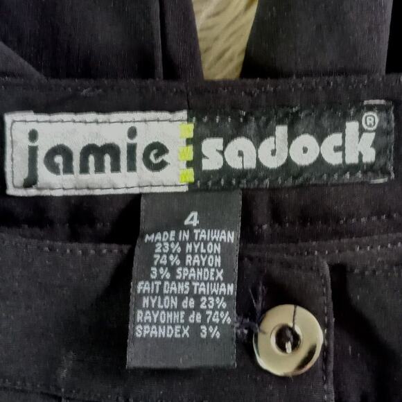 JAMIE SADOCK Golf Shorts Black Stretchy Size 4 NEW Bermuda Walking Pockets Flat - Picture 8 of 9